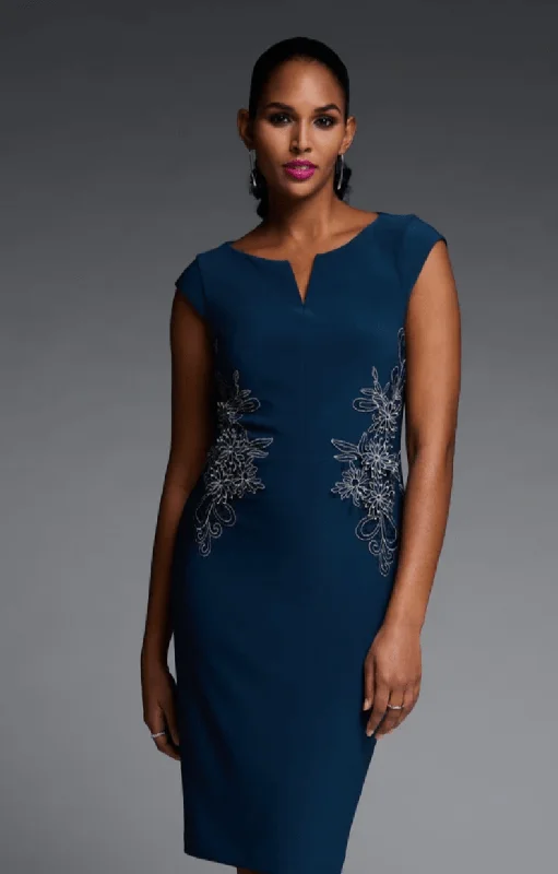 Boho Chic Fashion Joseph Ribkoff Applique Detail Dress - 223732