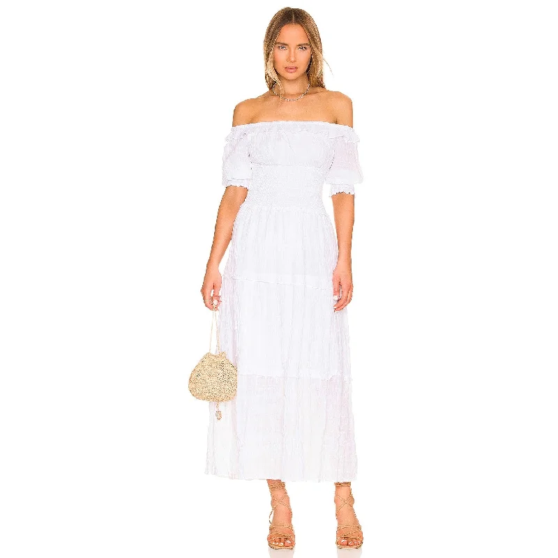 Chic Trends For The Fashion Savvy Peasantries Dress (White)