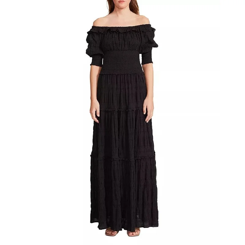Trendy Threads Peasantries Dress (Black)