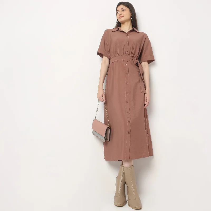 Fashion Forward, Function First Regular Fit Solid Dress