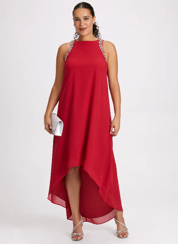 Modern Romance Sleeveless Chiffon Dress