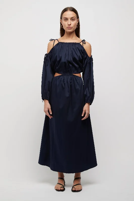 Timeless Women's Clothing Yolanda Tie Cut Out Dress