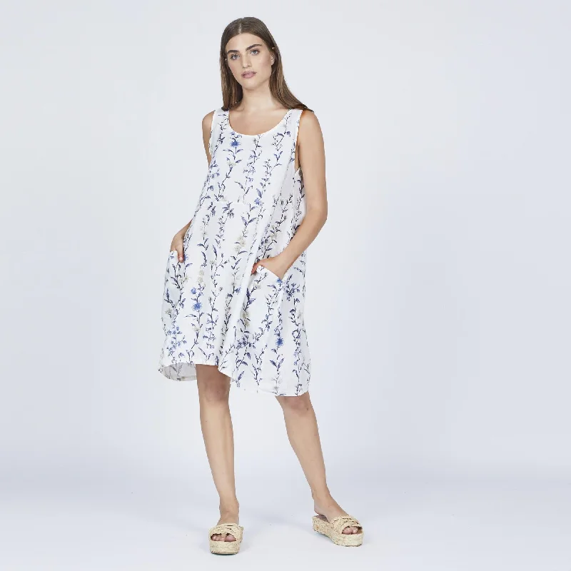 Seasonal Wardrobe Refresh – Shop Stylish Looks For Less Sleeveless Floral Linen Dress
