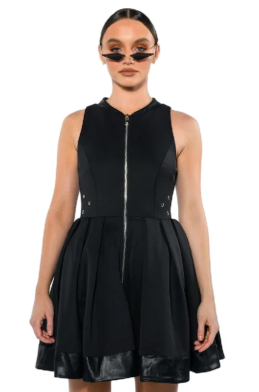 Vintage Clothing For Women GOODIE ZIP DOWN PLEATED A LINE DRESS