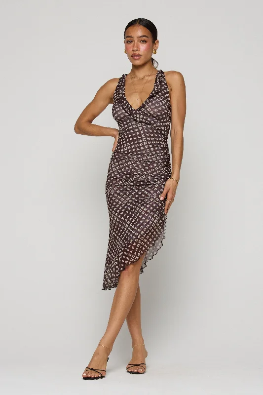Stylish Statements Lucia Dress in Mocha