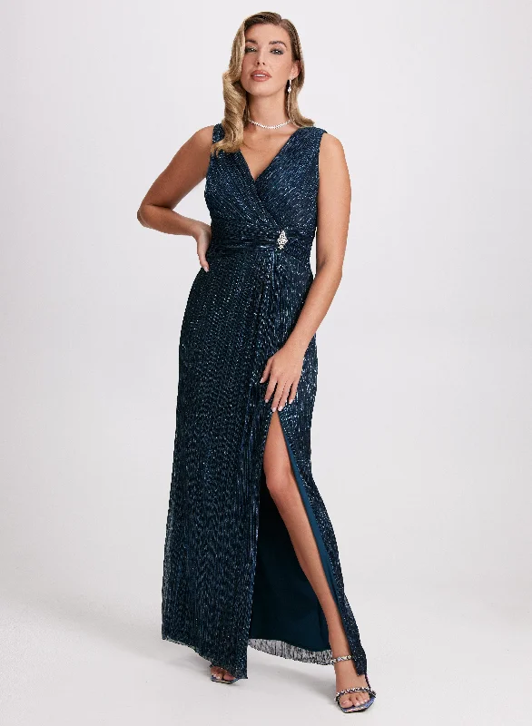 Shop Our Looks Sleeveless Lurex Dress