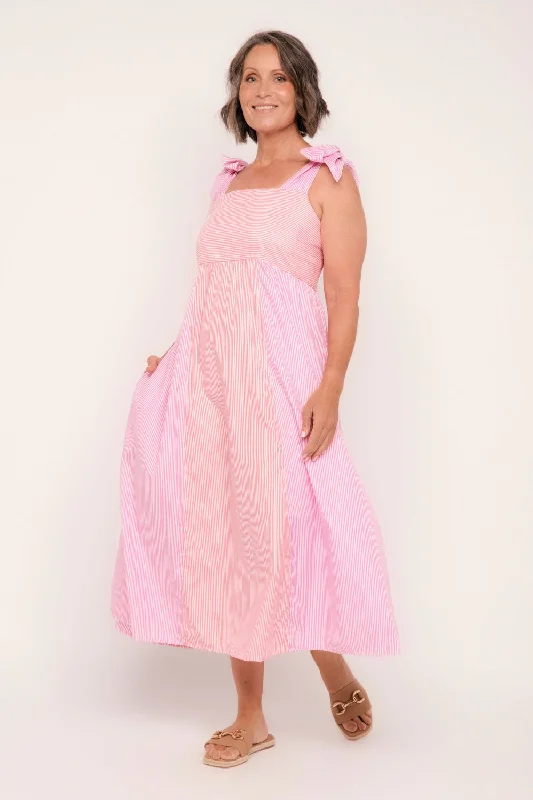 Clothes Woman Solene Sun Dress in Sunrise Stripes