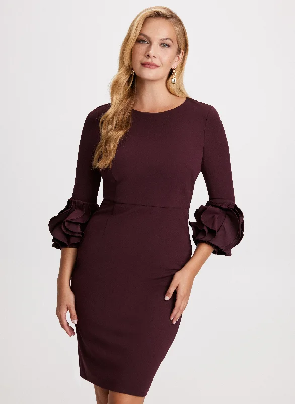 Special Offers Ruffle Cuff Dress