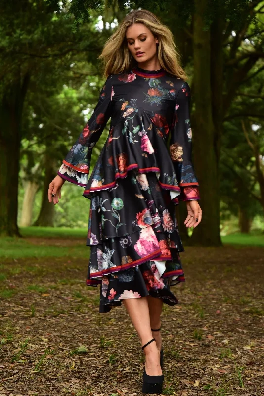 Fashion-forward Women's Clothing Trelise Cooper Flounce Up My Life Dress - Black