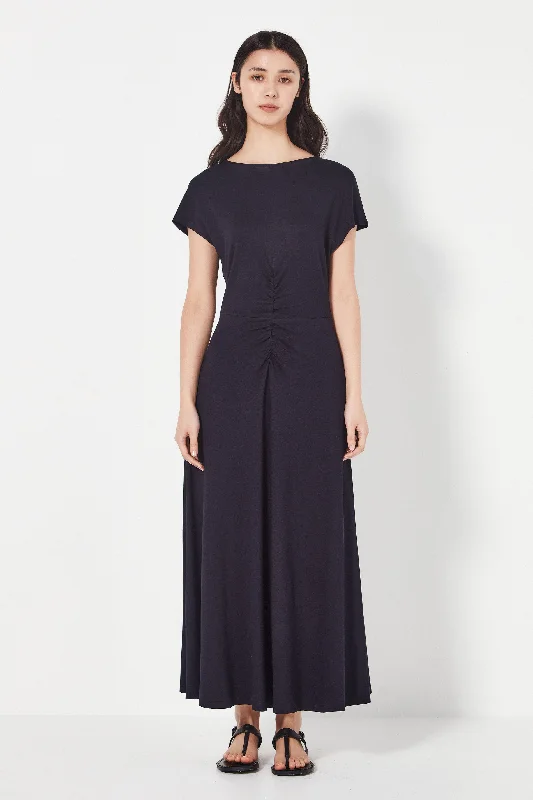 Trend Forward Threads Shjark Capri Dress - French Navy