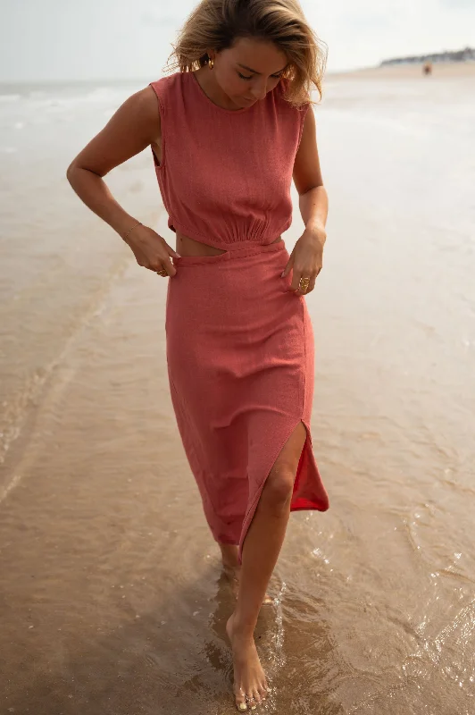 Final Call – Shop Elegant And Casual Fashion For Less Brick Aubry Dress