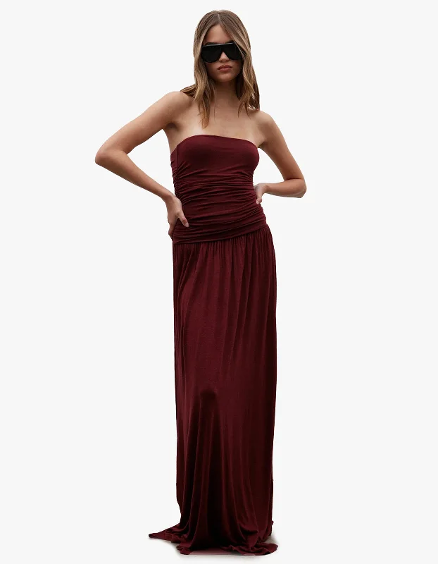 Quick Grab Deals Leah Dress - Wine