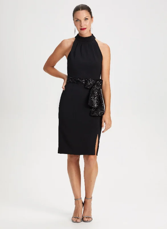 Summer Fashion Sequin Bow Dress