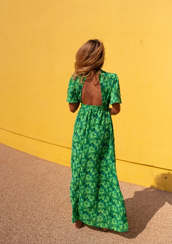 Exclusive Wardrobe Deals – Style Up For Less Green Patterned Tiphaine Dress
