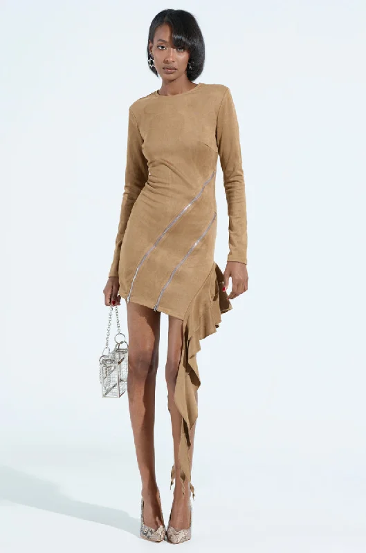 Fashion Frontiers TOUCH ME SUEDE DRESS