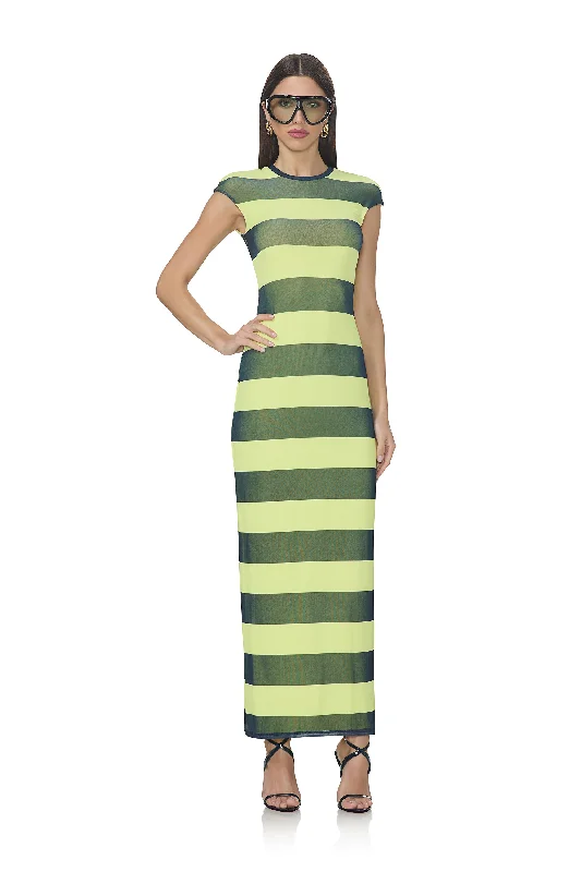 Clothing Woman Cody Dress - Lime Rugby