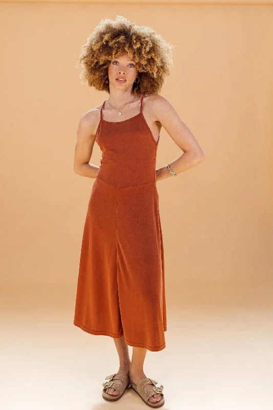Sustainable Women's Clothing Dress Andie Terracotta