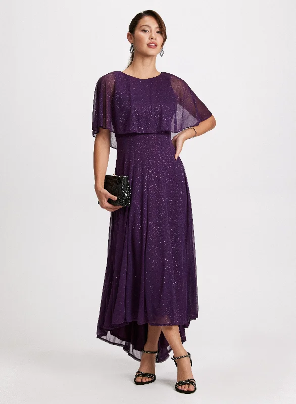 Affordable Luxury Women's Garments Asymmetric Capelet Dress