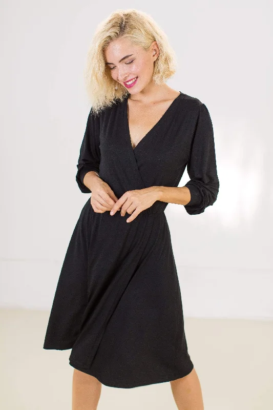 Special Offers Dress Wrappie in black