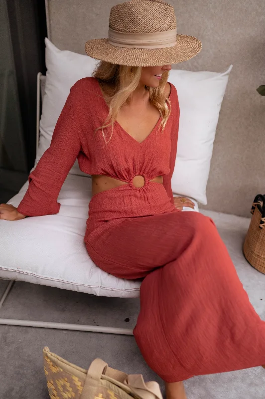 Polished Style Deals Brick Amery Dress