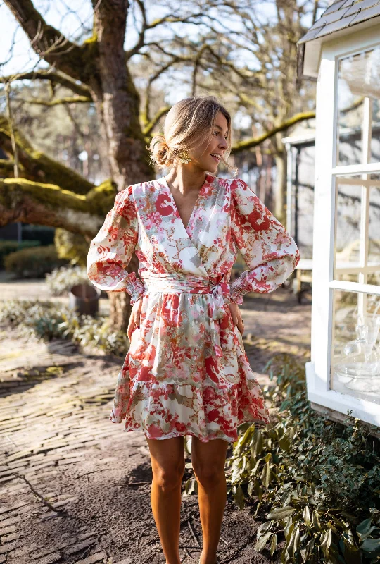 Flash Sale – Stunning Outfits At Exclusive Prices Orange and Khaki Patterned Toby Dress