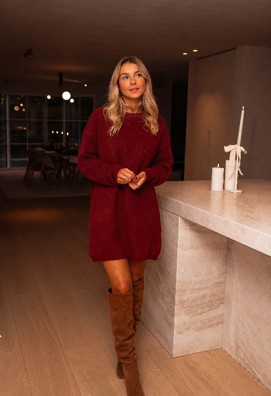Refresh Your Wardrobe For Less This Weekend Burgundy Otis Dress