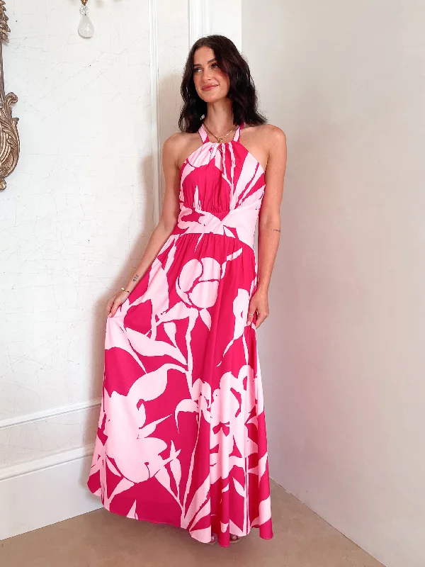 Seasonal Picks Nyra Dress - Red Floral