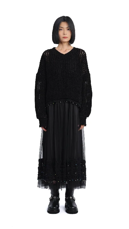 Women's High-Fashion Clothes 2 In 1 Crochet Dress