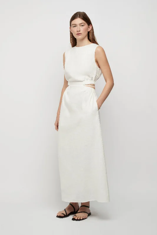 Casual Weekend Relaxed Style Lya Linen Tie Dress