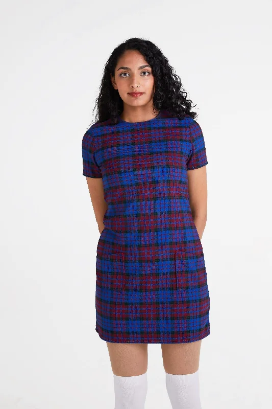 Insane Discount Onslaught Modfather Clothing - Made in England 'The Nancy' Blue / Maroon - Dress Insane Discount Onslaught Modfather Clothing - Made in England 'The Nancy' Blue / Maroon - Dress