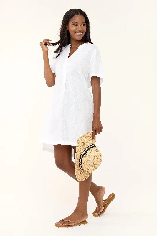 Comfort Centric Apparel Emmy Dress - White