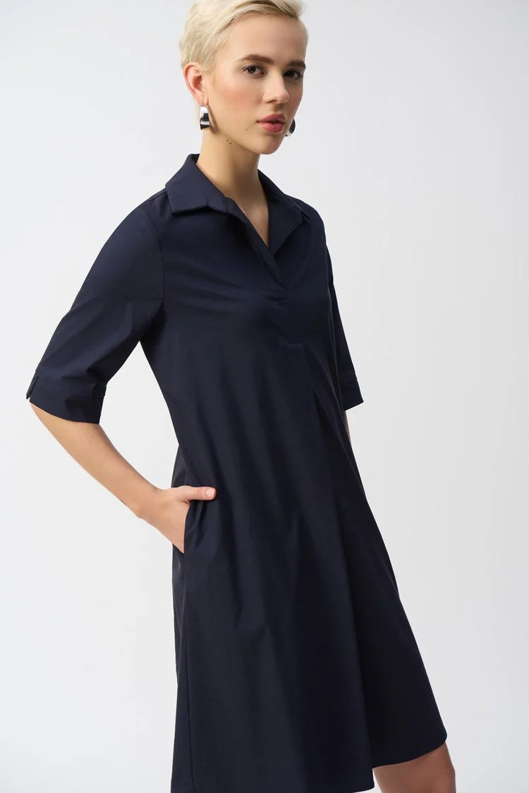 Women's Formal Clothes Joseph Ribkoff Stretch Poplin Trapeze Dress - 251153