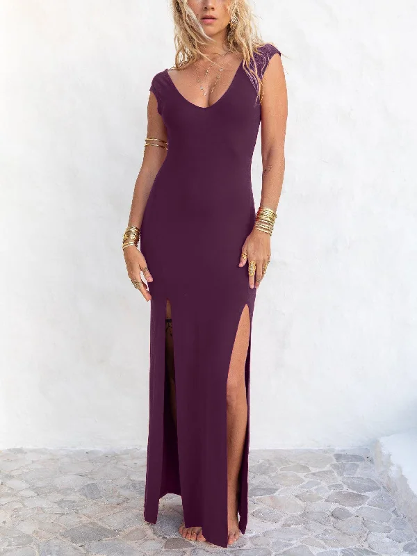 Spring Fashion Athena Dress - Amethyst Purple