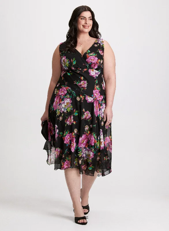 Seasonal Clearance Sale – Big Savings On Trendy Looks Floral Bias-Cut Dress