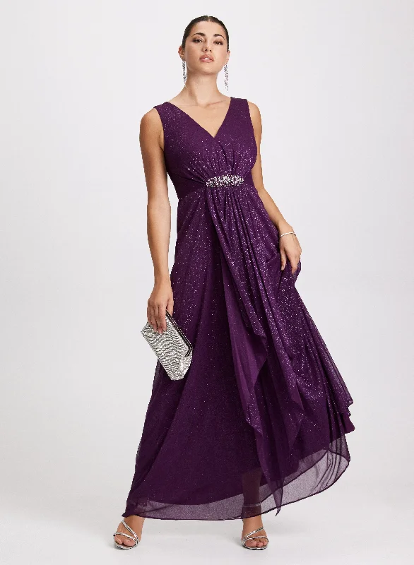 Flash Sale Fever Rhinestone Detail Flounce Dress