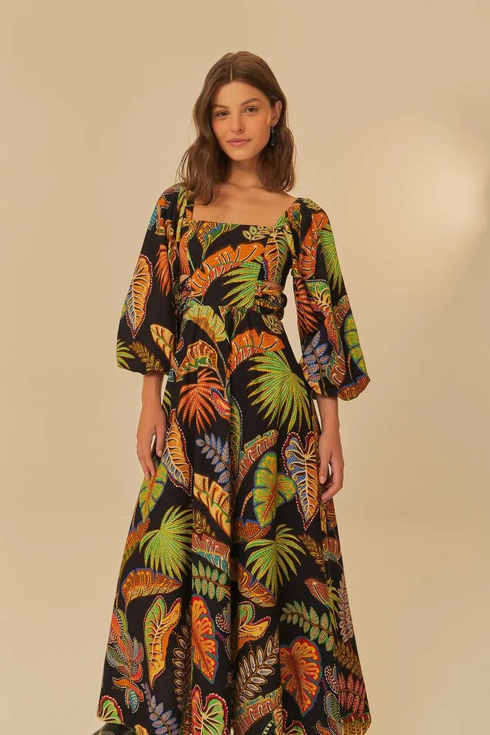 Women's Apparel And Garments FARM FOLHAGEM  DRESS