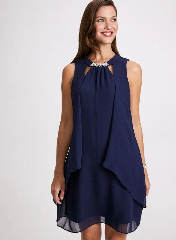 Huge Savings On Must-Have Clothing Layered Chiffon Dress