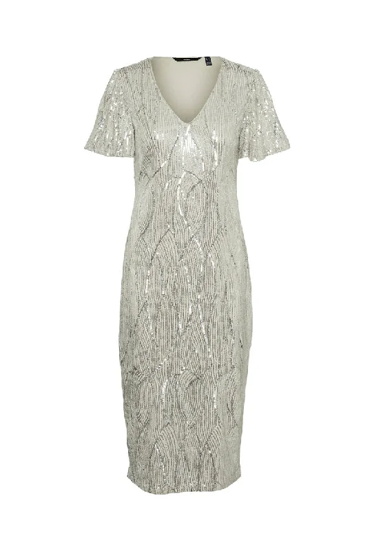 Today's Best Deals – Don't Wait VERO MODA ELLEN SS CALF DRESS