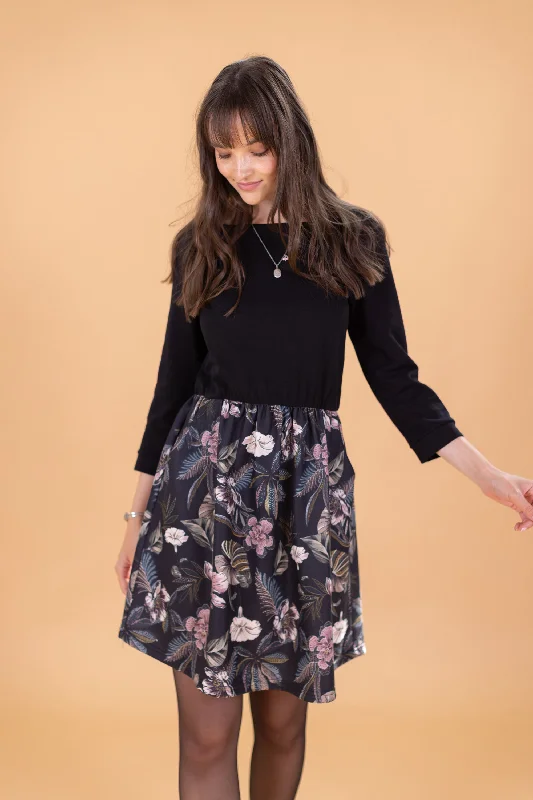 Women's Casual Clothing For Lounging Dress Luiza Black Orchid
