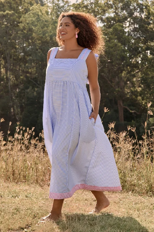 Best Boutiques Online Solene Sun Dress in Sunny Day Stripes