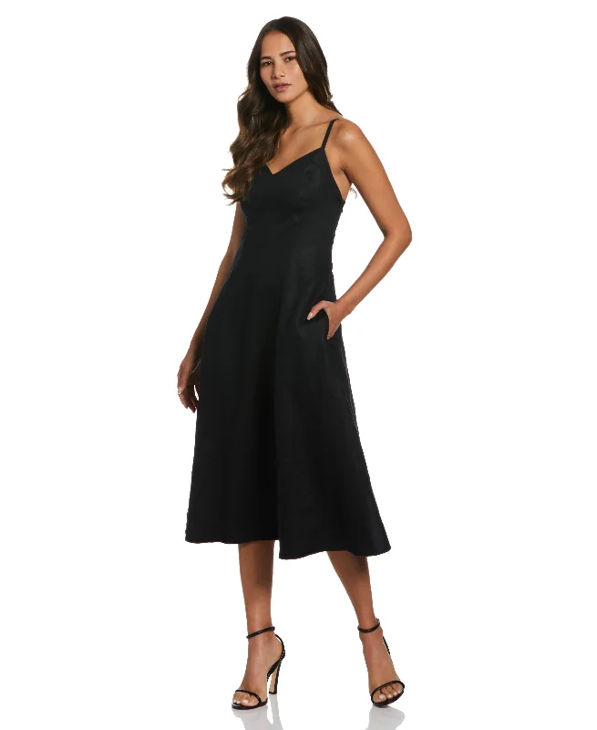 Special Occasion Wear A-Line Linen Dress