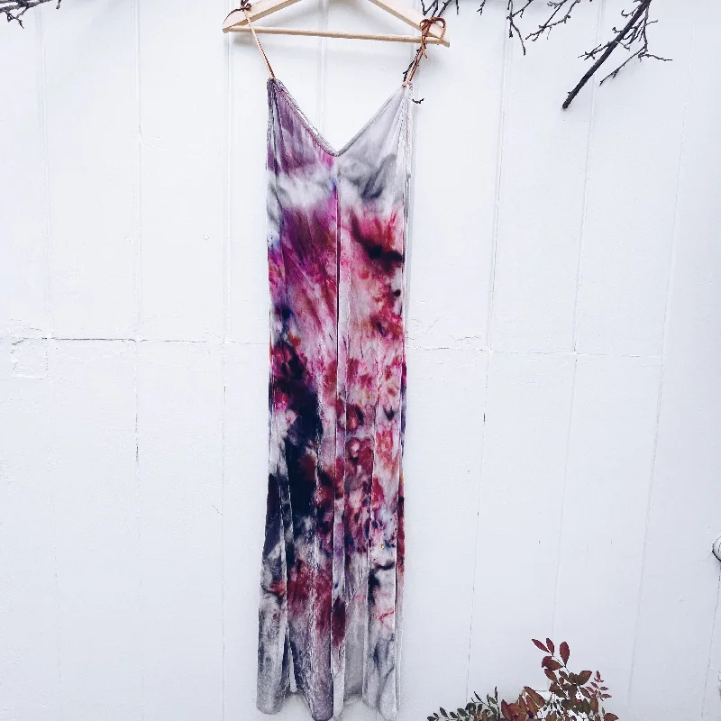 Athleisure Wear VH-1188 Velvet Dyed Slip Dress