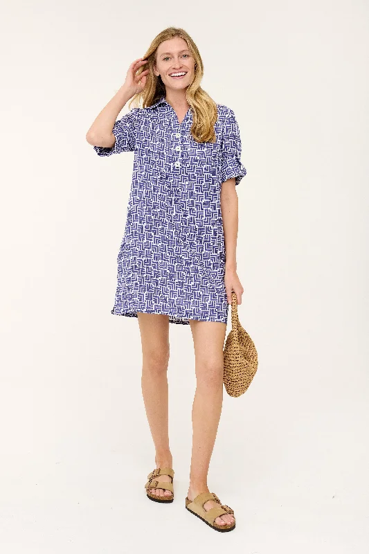 Women's Casual Dresses Sophia Dress - Skipper Blue Bow