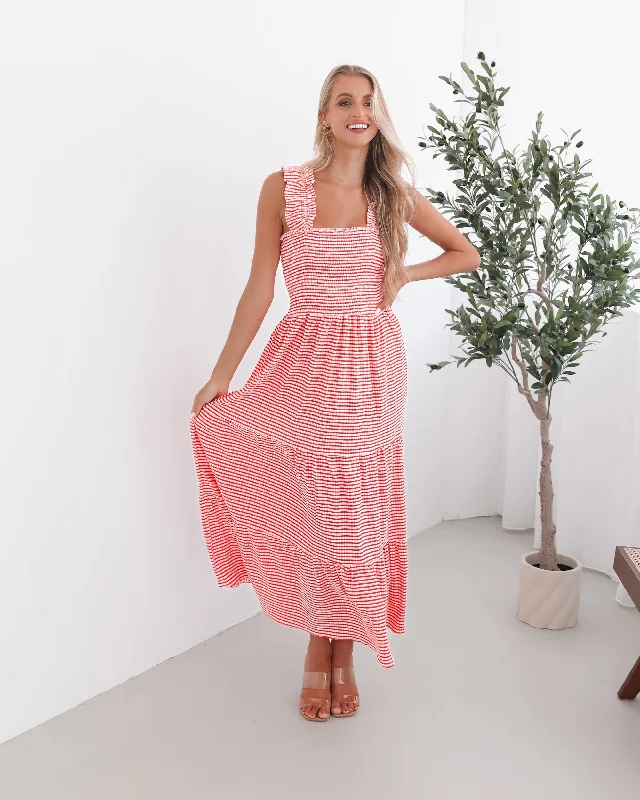 Casual Chic Deals Sentosa Dress - Red Stripe