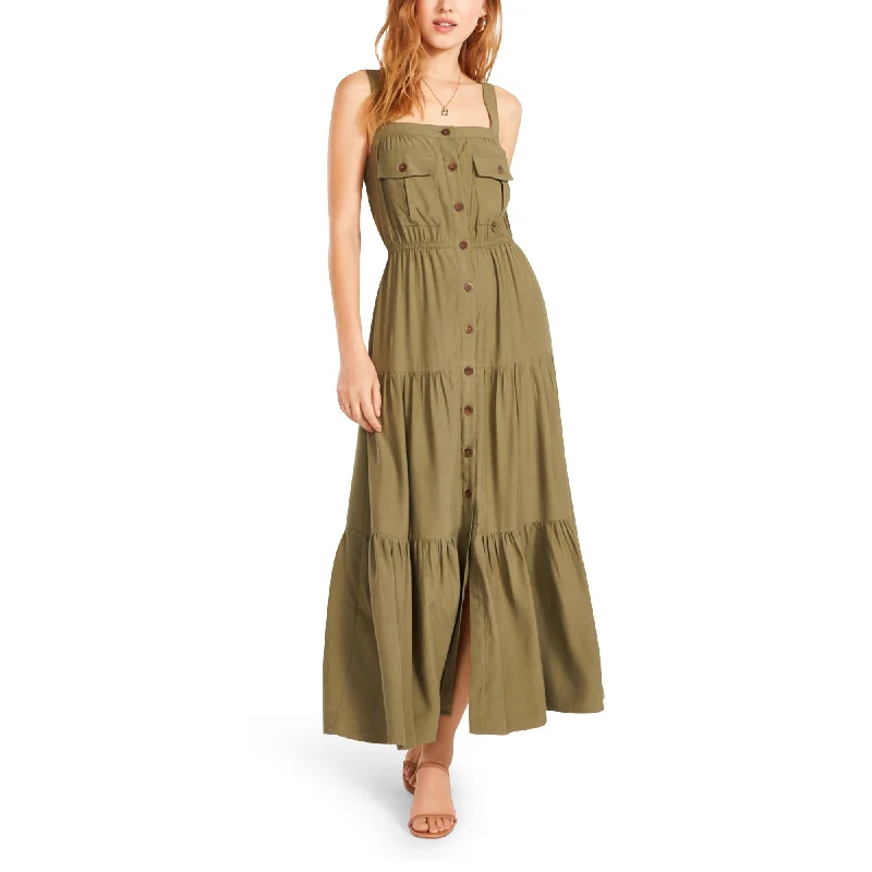 Graceful Cut Field Trip Dress (Mossy Green)