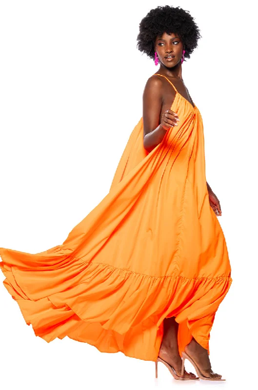 Chic Style Discounts CAPRI MAXI SUN DRESS IN ORANGE