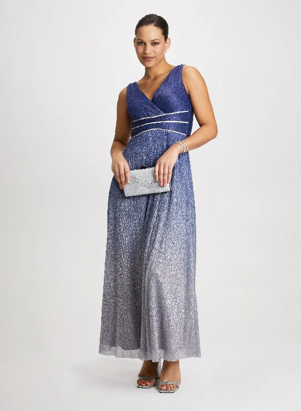 Trendy Women's Fashion Gradient Shimmering Dress