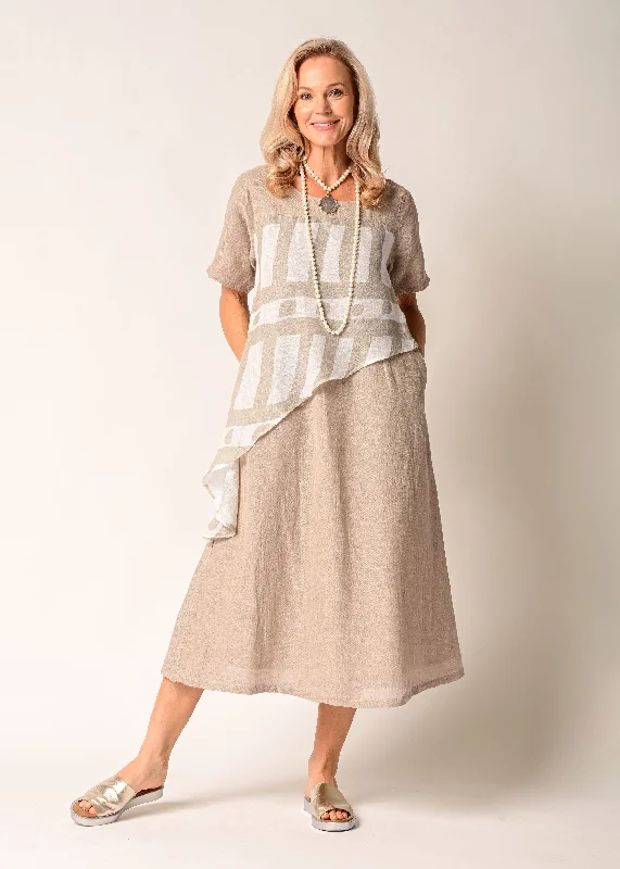 Flash Sale Starts Solara Linen Dress in Latte