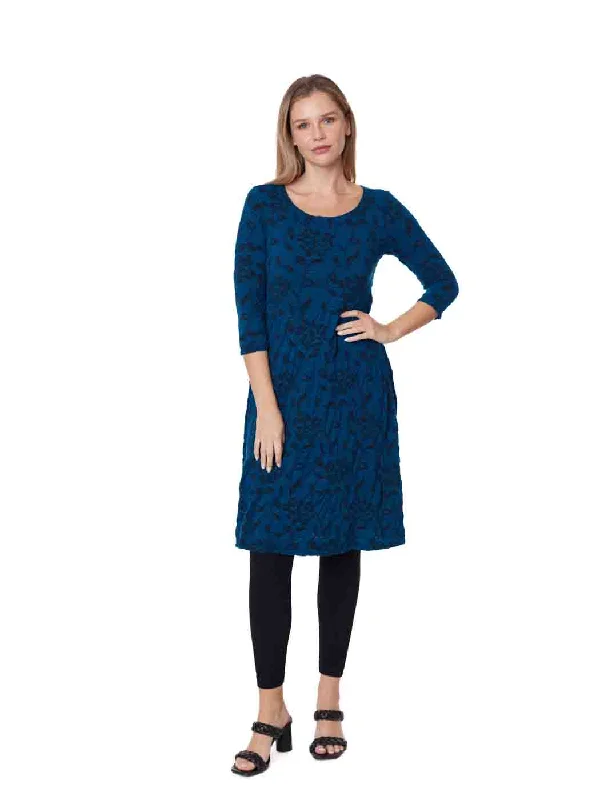 Women's Trendy Casual Outfit Tianello "Kitori" Knit Jacquard "Ballet" Dress