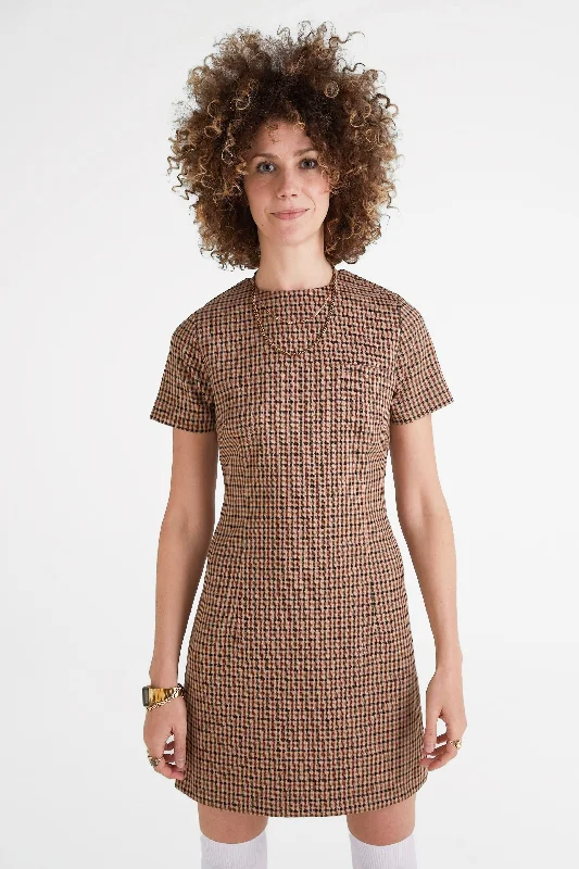 Bid Farewell To The Old Season Mr Bridger - Women's 'The Valerie' Rosso Check - Dress Bid Farewell To The Old Season Mr Bridger - Women's 'The Valerie' Rosso Check - Dress